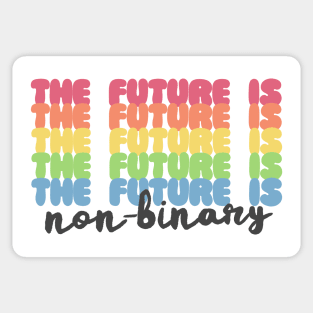 The Future Is Non-Binary | Gender Identity Genderqueer Sticker